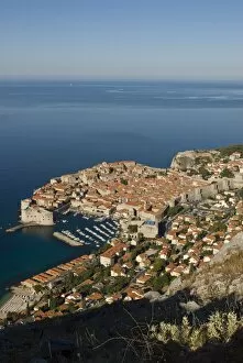 Images Dated 12th August 2008: View over the old town of Dubrovnik, UNESCO World Heritage Site, Croatia, Europe