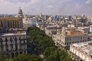 View over the old town of Havana, Cuba, West Indies, Caribbean, Central America
