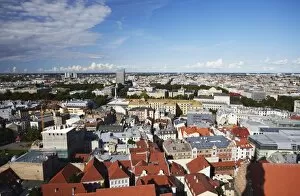 View of Old Town with New Town in background, Riga, Latvia, Baltic States, Europe