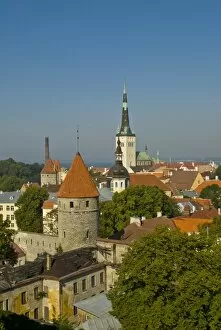 Images Dated 7th August 2006: View over the Old Town of Tallinn, UNESCO World Heritage Site, Estonia