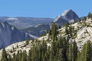 Rock Face Prints: View from Olmsted Point to Half Dome, Yosemite National Park, UNESCO World Heritage Site