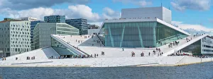 Public Space Prints: View of Oslo Opera House on sunny day, Oslo, Norway, Scandinavia, Europe