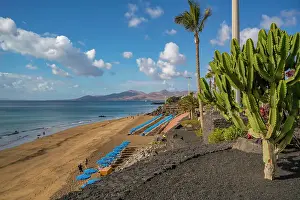 Las Palmas Prints: View overlooking Playa Grande beach and Atlantic Ocean