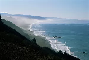 View of the Pacific Ocean from Highway 101 to Brookings