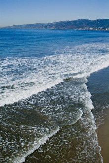 Santa Monica Prints: View of Pacific Ocean from Santa Monica Pier