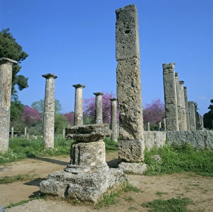Olympia Prints: View towards the Palaestra (wrestling school)