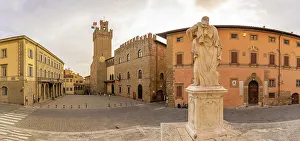 Arezzo Prints: View of Palazzo dei Priori from Arezzo Cathedral