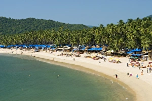 Images Dated 8th November 2006: View over Palolem beach, Palolem, Goa, India, Asia