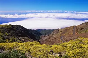 Descend Prints: View of Parc Nacional de la Caldera de Taburiente from Roque de los Muchachos
