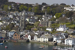 Fowey Prints: View from Penleath Point, Fowey, Cornwall, England, United Kingdom, Europe