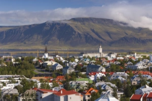 Images Dated 16th September 2006: View from the Perlan of colourful houses
