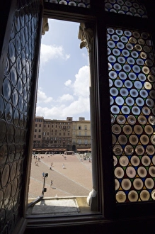 View of the Piazza del Campo from the Palazzo Pubblico
