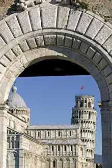 Access Prints: View of Piazzetta dei Miracoli including Duomo and Leaning Tower