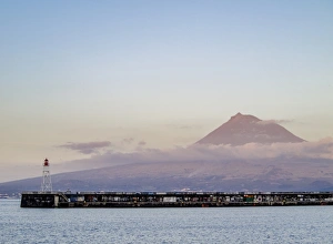 Azores Prints: View towards the Pico Mountain, Faial Island, Azores, Portugal, Atlantic, Europe