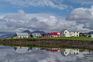 Southeastern Prints: A view of picturesque Hofn i Hornafiroi along the remote southeastern coast of Iceland