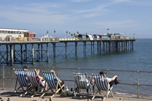 Promenades Prints: A view of the Pier, Teignmouth, Devon, England, United Kingdom, Europe