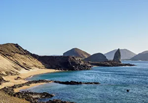 Stack Prints: View towards Pinnacle Rock, Bartolome Island, Galapagos, Ecuador