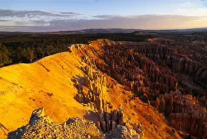 Pinnacles Prints: View over the pinnacles in the beautiful rock formations of Bryce Canyon National Park