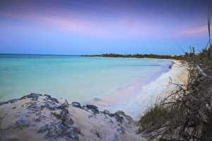 View of Playa Larga at sunset, Cayo Coco, Jardines del Rey, Ciego de Avila Province