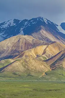 Lookout Prints: View of the Polychrome Mountains from lookout point on the park road inside Denali National Park and Preserve