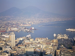 Naples Prints: View of Port Vesuvio