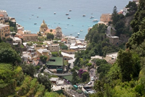View over Positano, Costiera Amalfitana (Amalfi Coast), UNESCO World Heritage Site