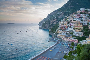 View over Positano, Costiera Amalfitana (Amalfi Coast), UNESCO World Heritage Site