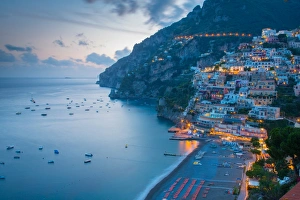 Campania Prints: View over Positano, Costiera Amalfitana (Amalfi Coast), UNESCO World Heritage Site