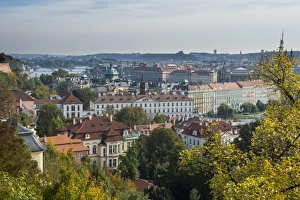 View over Prague from Prague castle, Prague, Czech Republic, Europe
