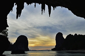 Andaman Coast Prints: View from Pranang Cave, Pranang Cave Beach