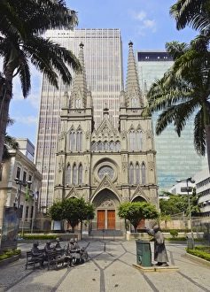 Presbyterian Prints: View of the Presbyterian Cathedral of Rio de Janeiro, Rio de Janeiro, Brazil, South