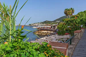 Coastal Views Prints: View of promenade in the town of Casamicciola Terme