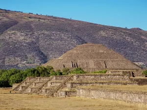 Anthropology Prints: View towards the Pyramid of the Sun, Teotihuacan, Mexico State, Mexico