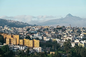 Quito Prints: View of Quito at dawn, Ecuador