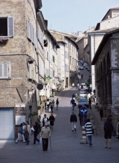 Marche Prints: View up Via Raffaello