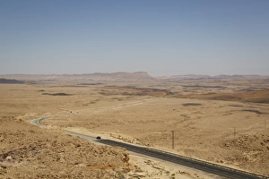 View over the Ramon crater, Mitzpe Ramon, Negev region, Israel, Middle East