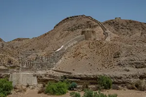 Climbing Prints: View of Ranikot Fort on a sunny day