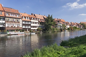 Bamberg Prints: View over Regnitz River to Little Venice (Kleinvenedig)