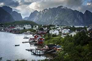 Reine Prints: View over Reine, Lofoten Islands, Arctic, Norway, Scandinavia, Europe