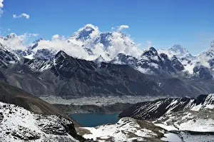 Solukhumbu District Prints: View from Renjo Pass of Mount Everest