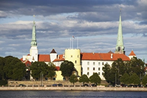 Latvia Prints: View of Riga Castle, Riga, Latvia, Baltic States, Europe