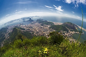 Copacabana Prints: View over Rio de Janeiro, Copacabana
