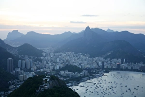 Images Dated 12th February 2010: View over Rio de Janeiro seen from the top of the Sugar Loaf Mountain, Rio de Janeiro, Brazil