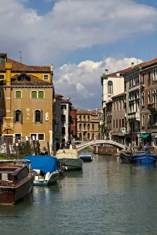 Connections Gallery: View of Rio San Trovaso with typical Venetian houses, Venice, UNESCO World Heritage Site, Veneto