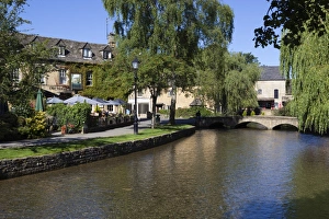 Public Park Prints: View along the River Windrush, Bourton-on-the-Water