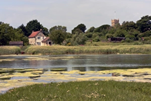 Fresh Water Prints: View across River Yar, Freshwater, Isle of Wight, England, United Kingdom, Europe