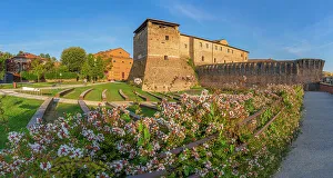 Rimini Prints: View of Rocca Malatestiana from Arena Francesca da Rimini