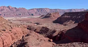 Glen Canyon Prints: View of a rock formation called Cathedral Rock from within Chocolate Canyon