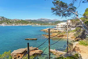 Pine Tree Prints: View of rocky shoreline and the sea at Port d'Andratx