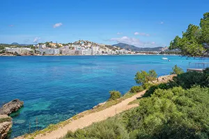 Seabed Prints: View of rocky shoreline by turquoise sea and Santa Ponsa